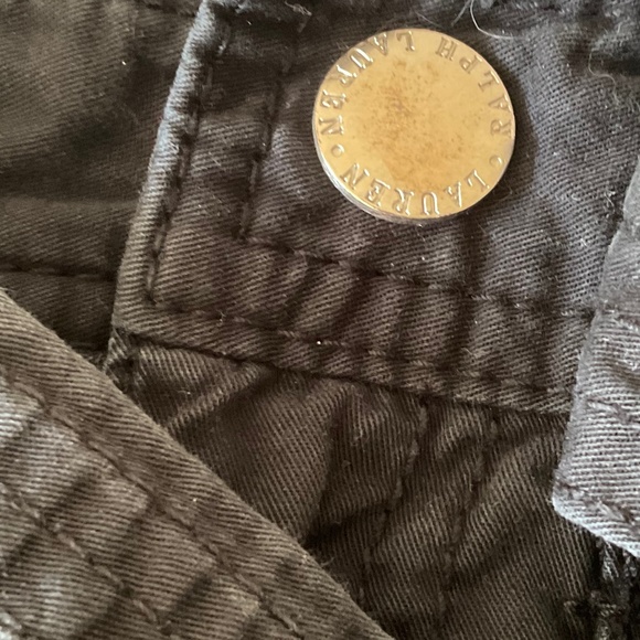 Vintage Lauren Ralph Lauren black cotton shorts with belt size 4 ⭐️⭐️⭐️ - Picture 8 of 8